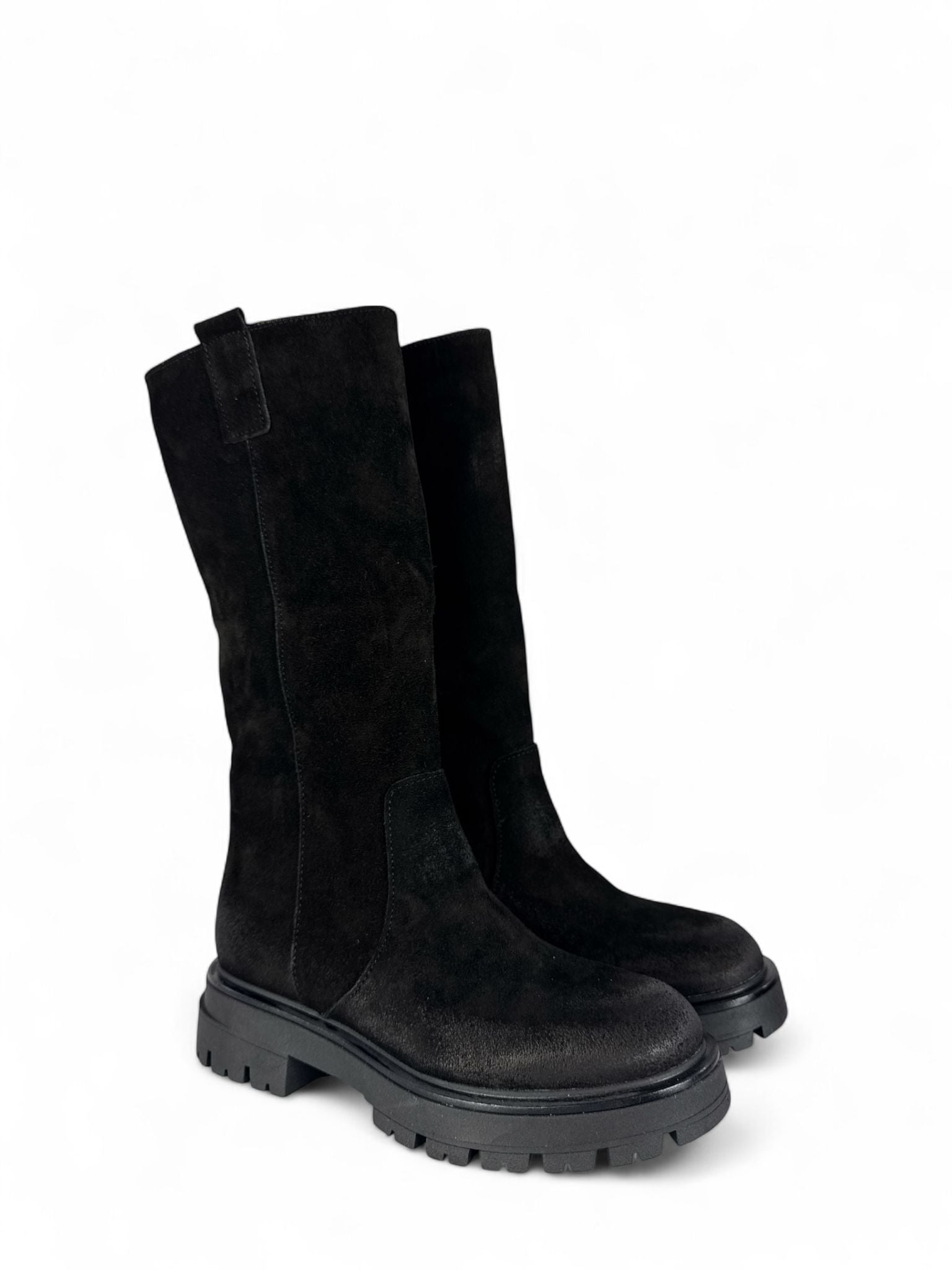DIVINE FOLLIE Stivale donna in crosta nero