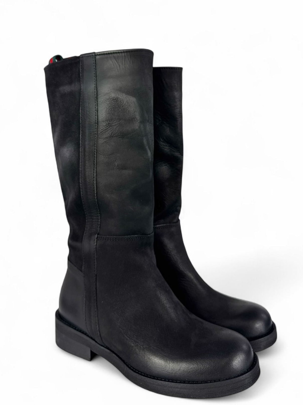 DIVINE FOLLIE Stivale donna in nabuck nero