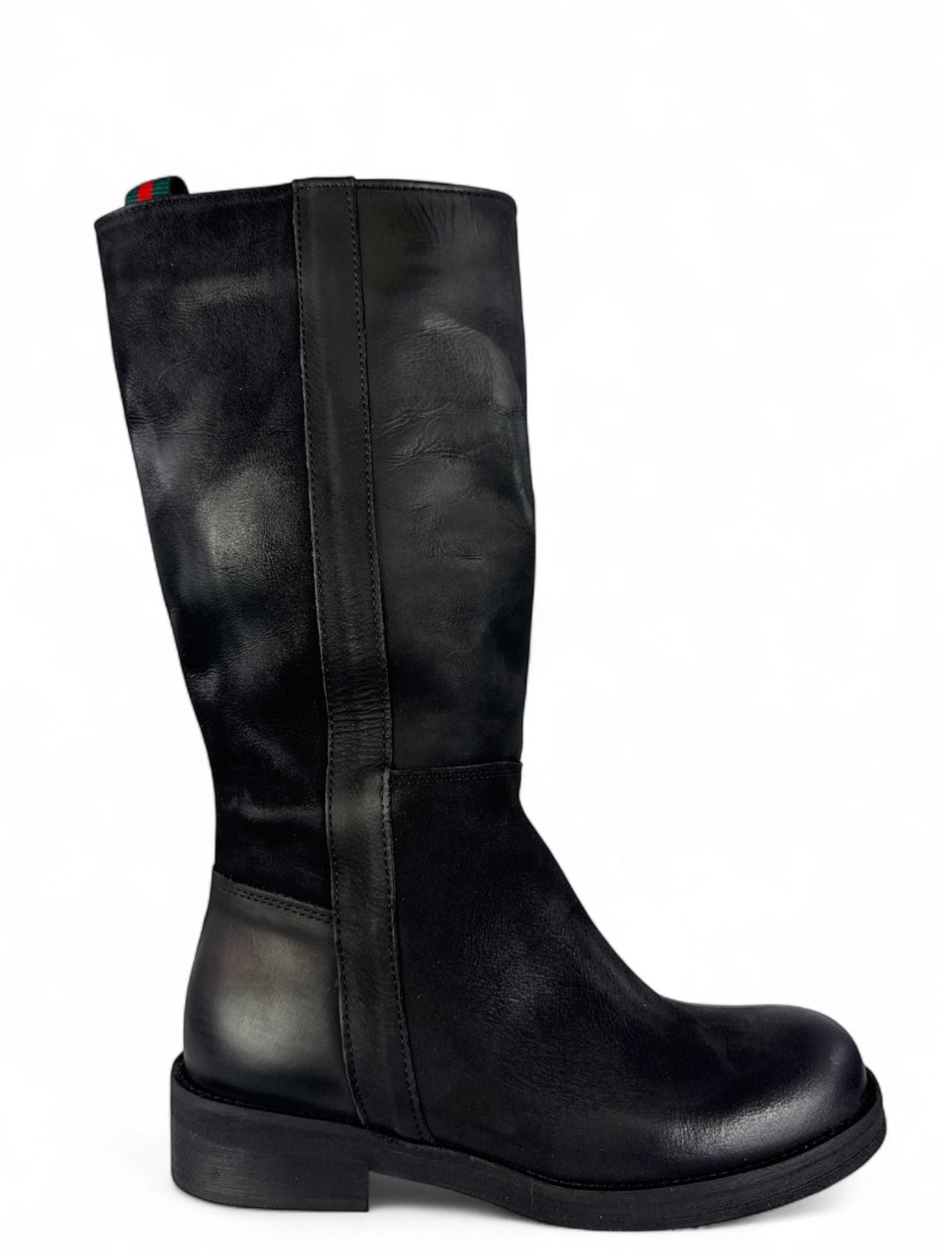 DIVINE FOLLIE Stivale donna in nabuck nero