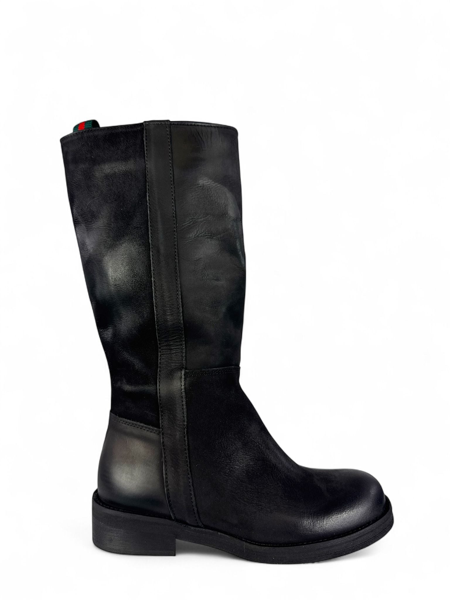 DIVINE FOLLIE Stivale donna in nabuck nero