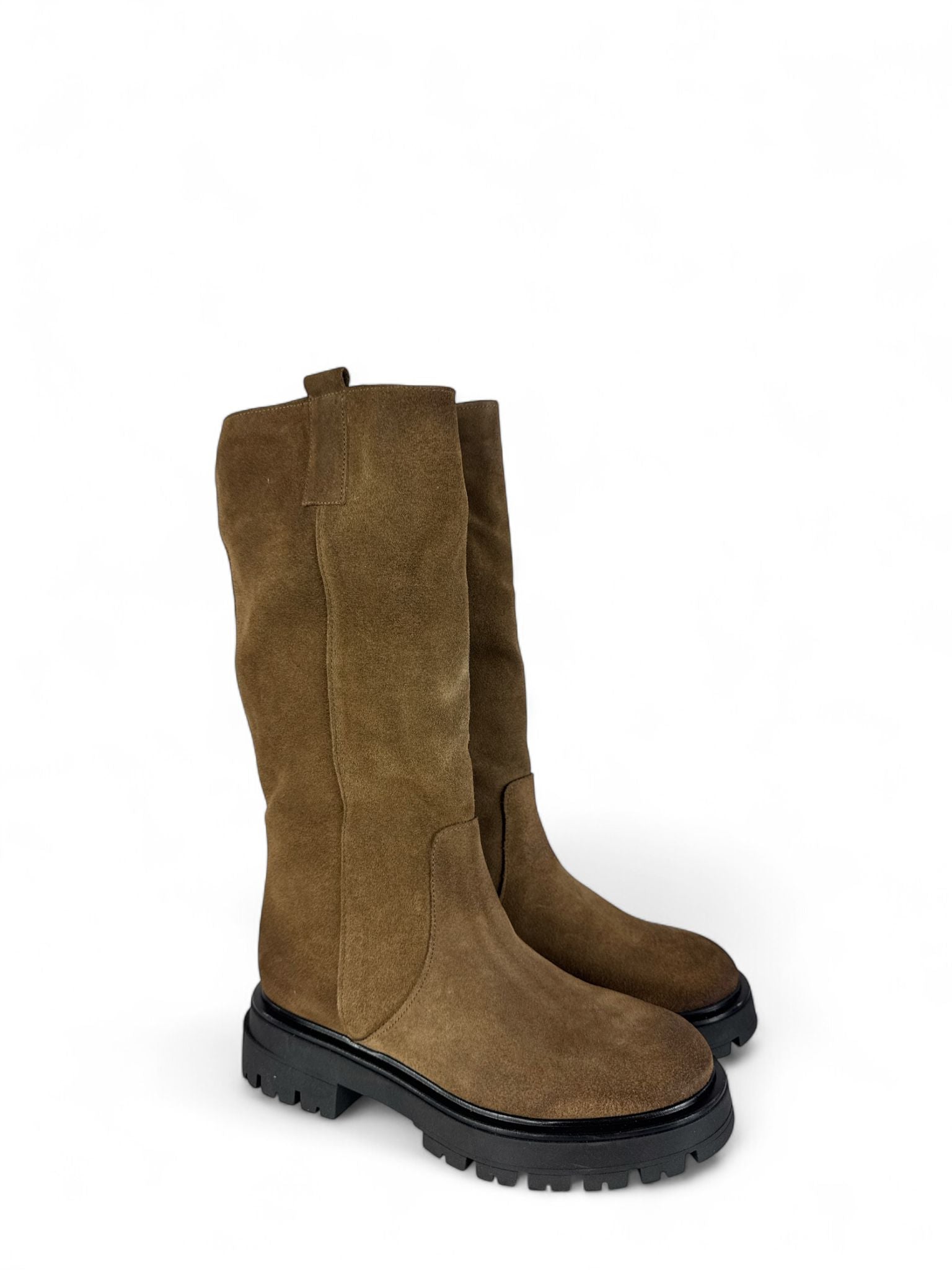 DIVINE FOLLIE Stivale donna in crosta taupe