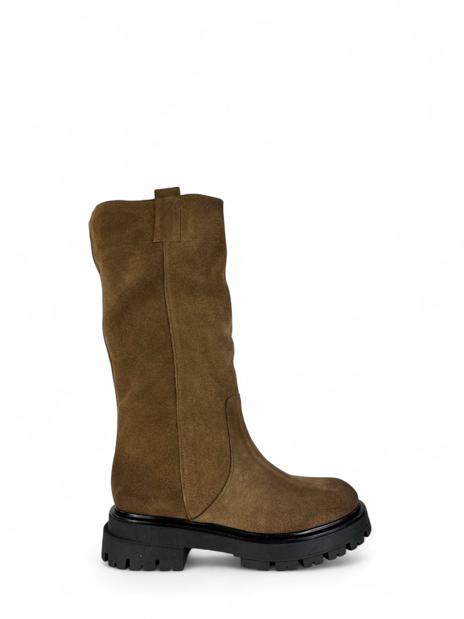 DIVINE FOLLIE Stivale donna in crosta taupe