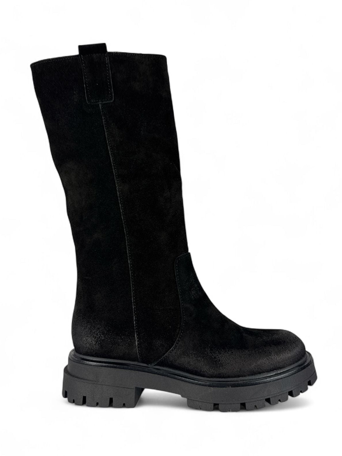 DIVINE FOLLIE Stivale donna in crosta nero