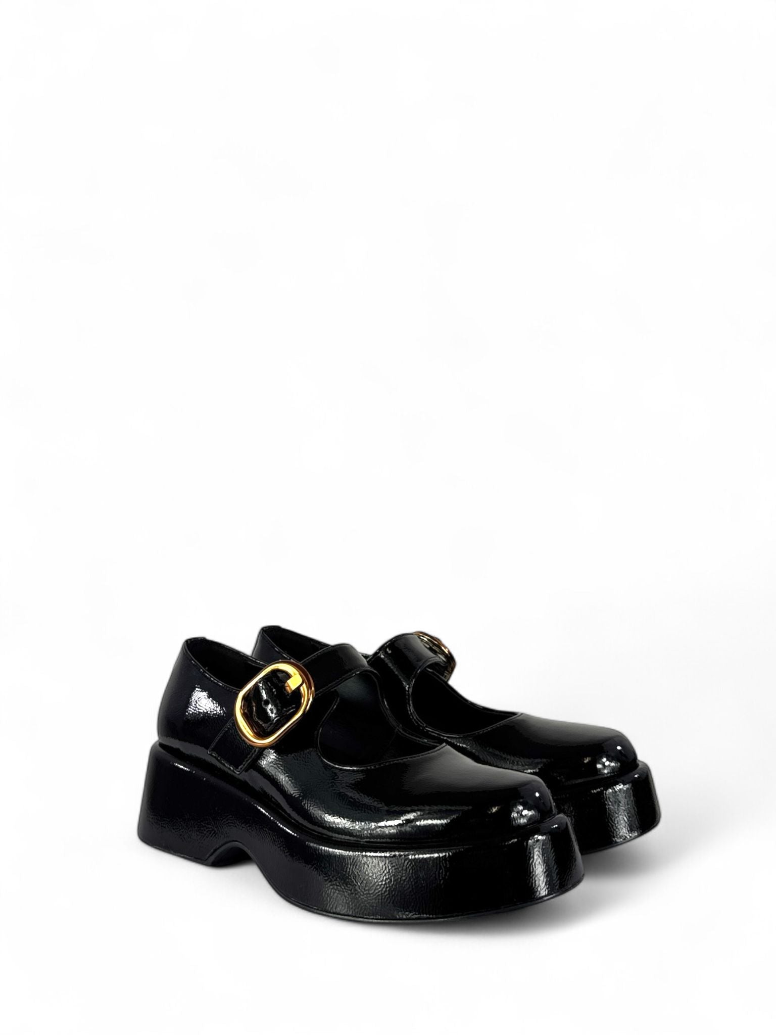 BOTTEGA LOTTI Scarpa donna modello may jane in ecopelle NERO