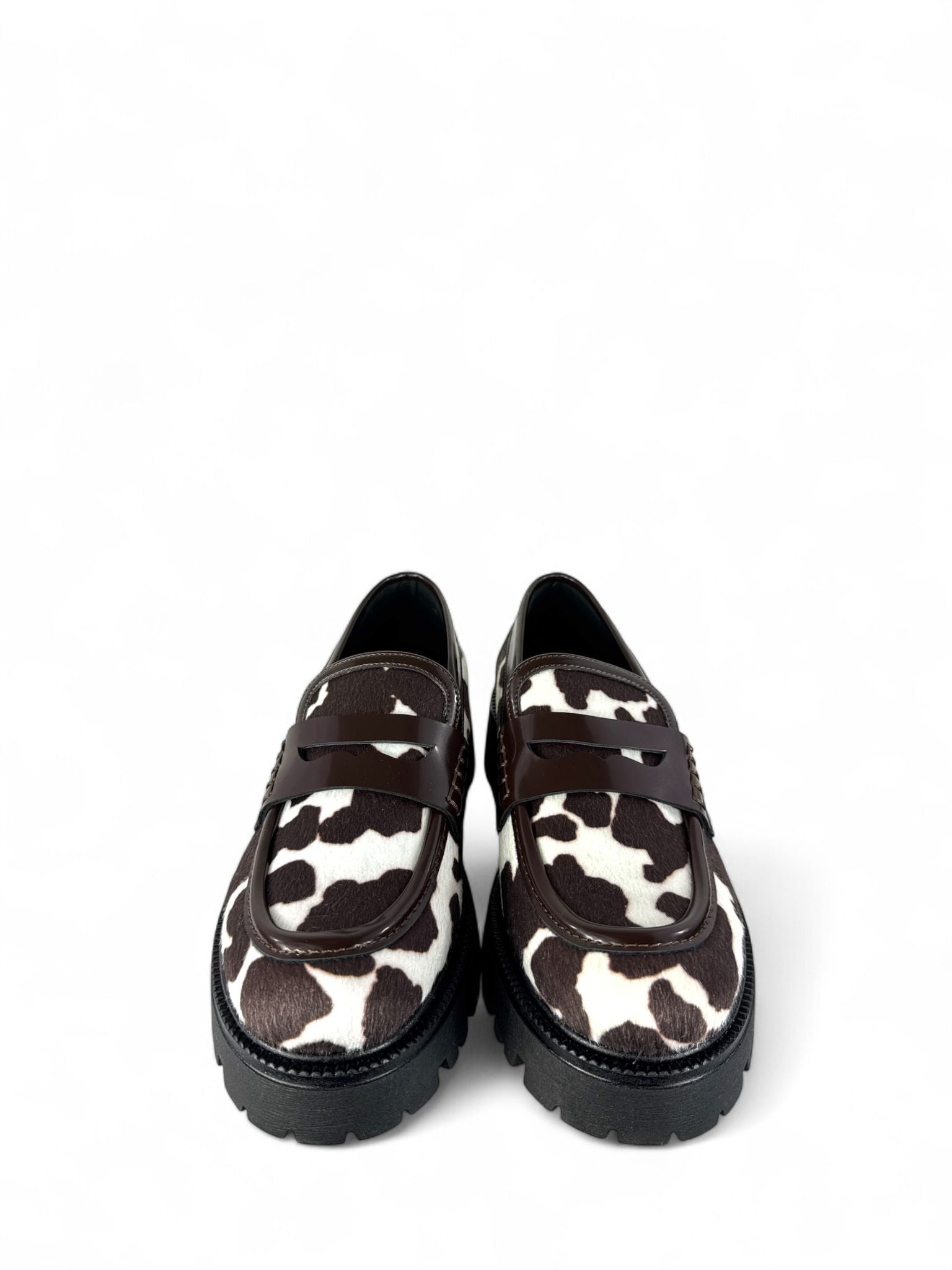 BOTTEGA LOTTI Mocassini donna modello college stampa cow