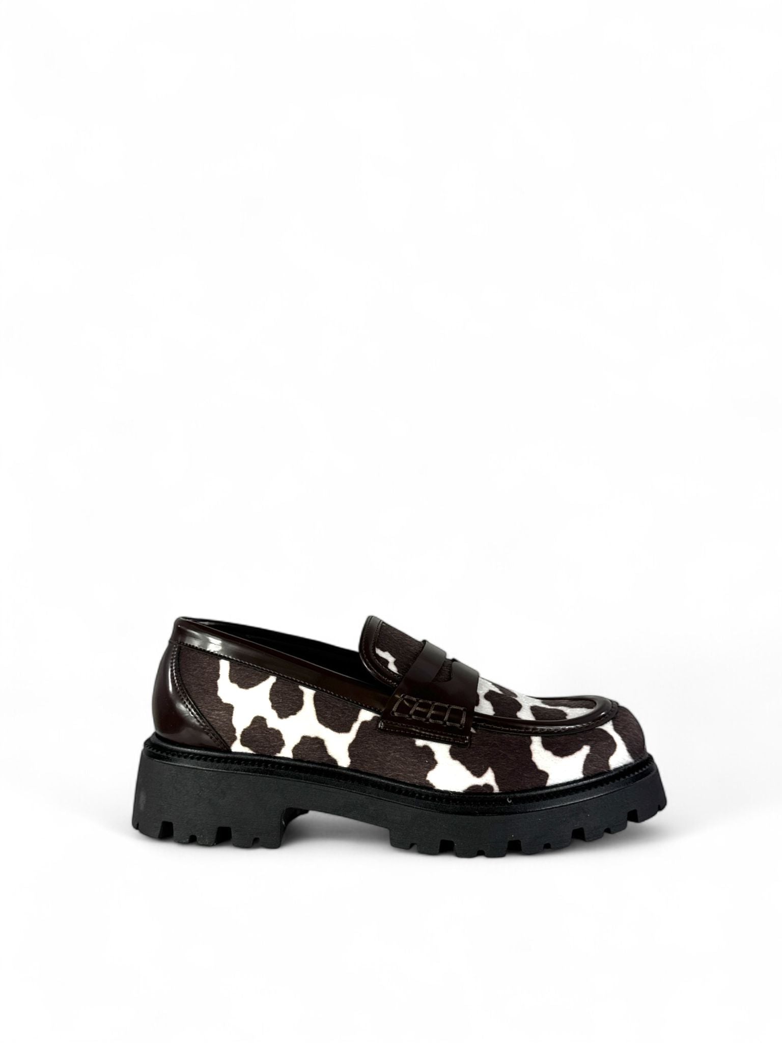 BOTTEGA LOTTI Mocassini donna modello college stampa cow