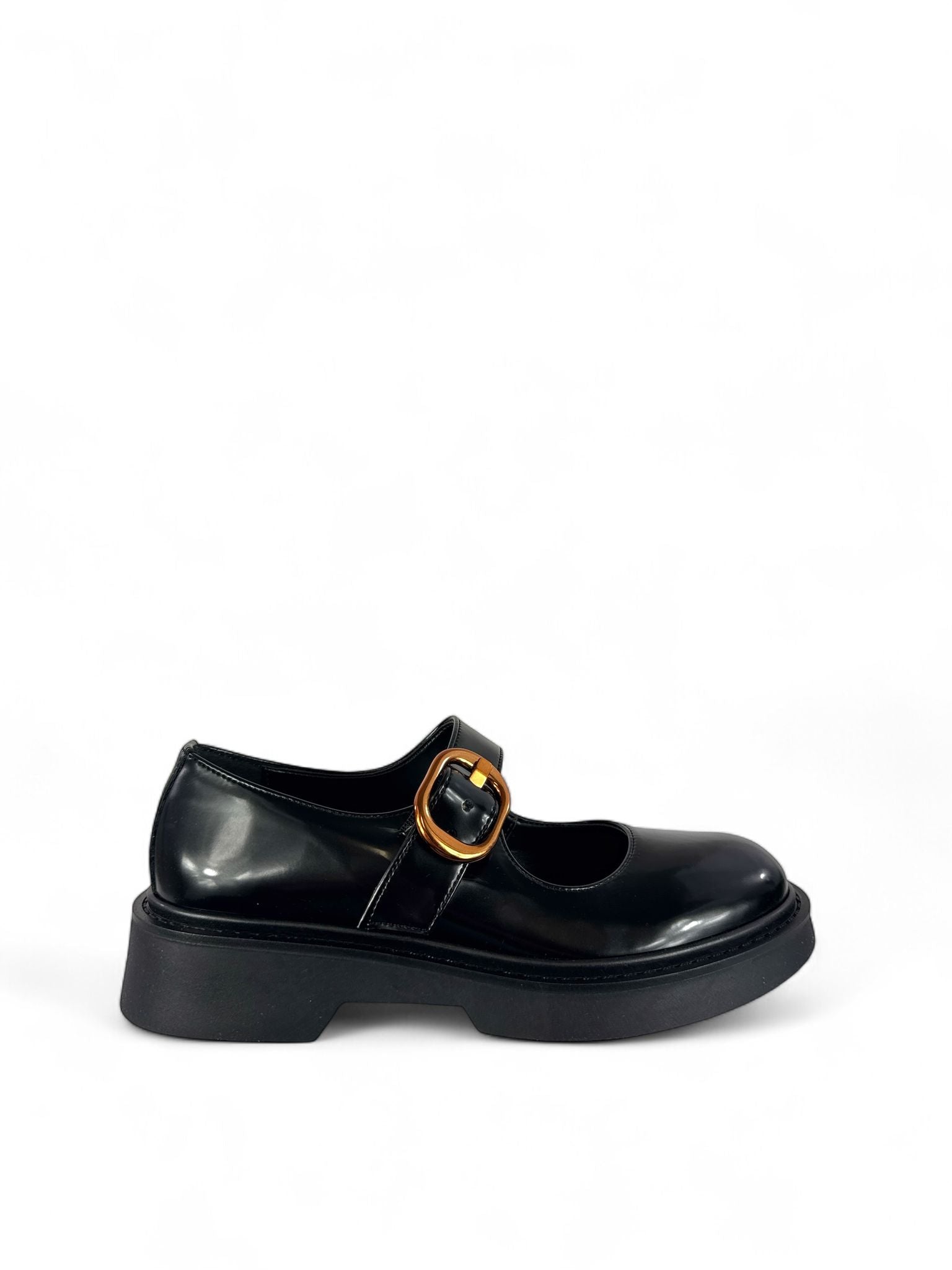 BOTTEGA LOTTI Scarpa donna modello mary jane in ecopelle lucida nero