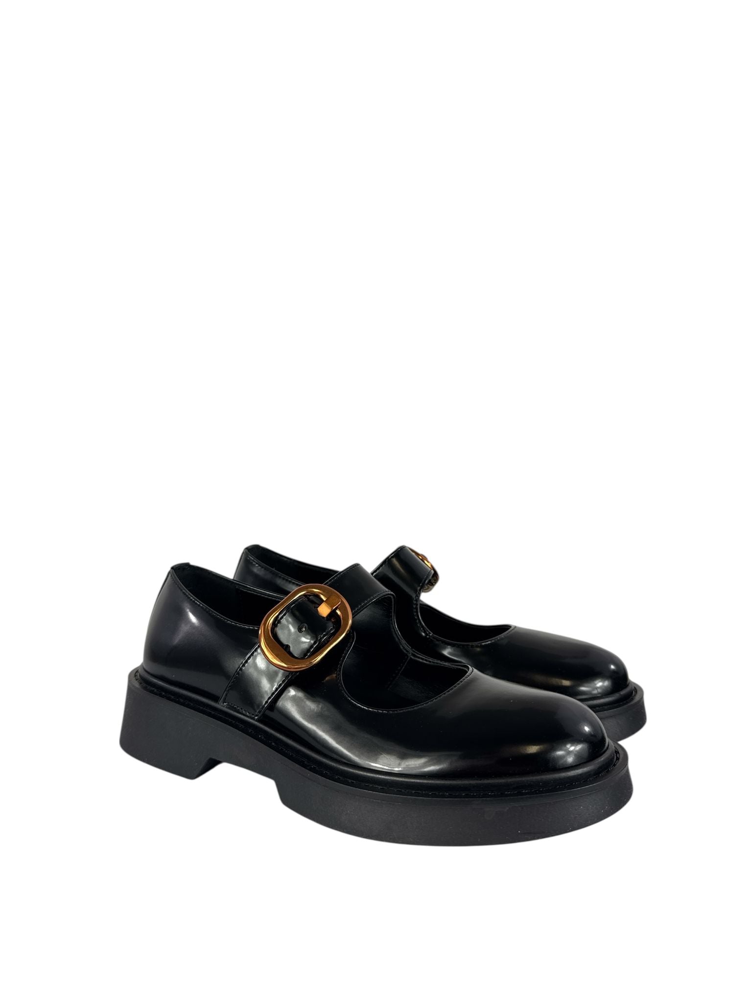 BOTTEGA LOTTI Scarpa donna modello mary jane in ecopelle lucida nero