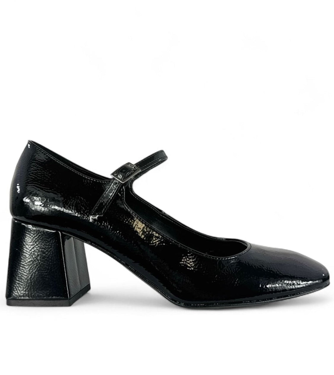 BOTTEGA LOTTI Scarpa modello mary jane in ecopelle 6cm nero