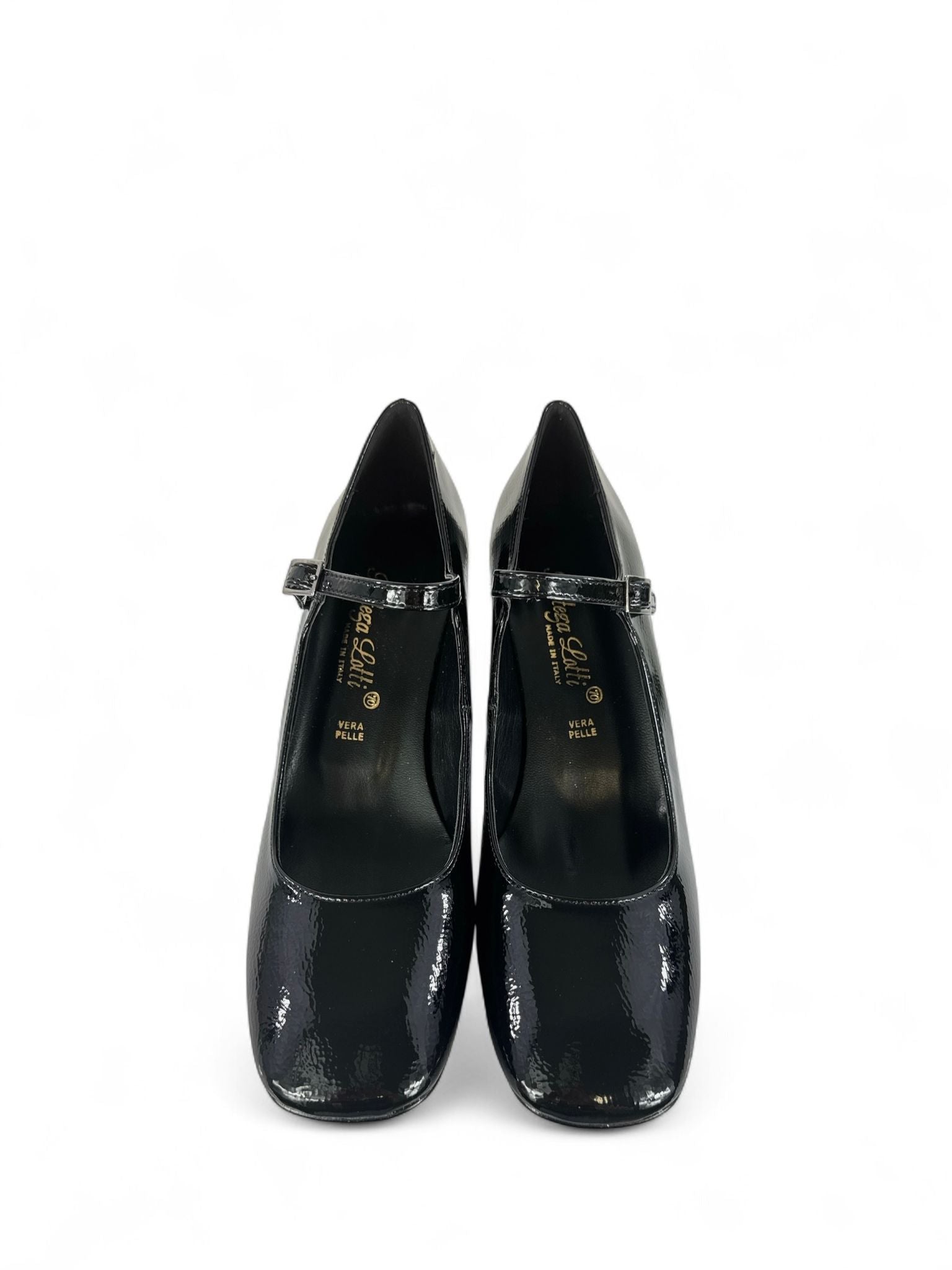 BOTTEGA LOTTI Scarpa modello mary jane in ecopelle 6cm nero