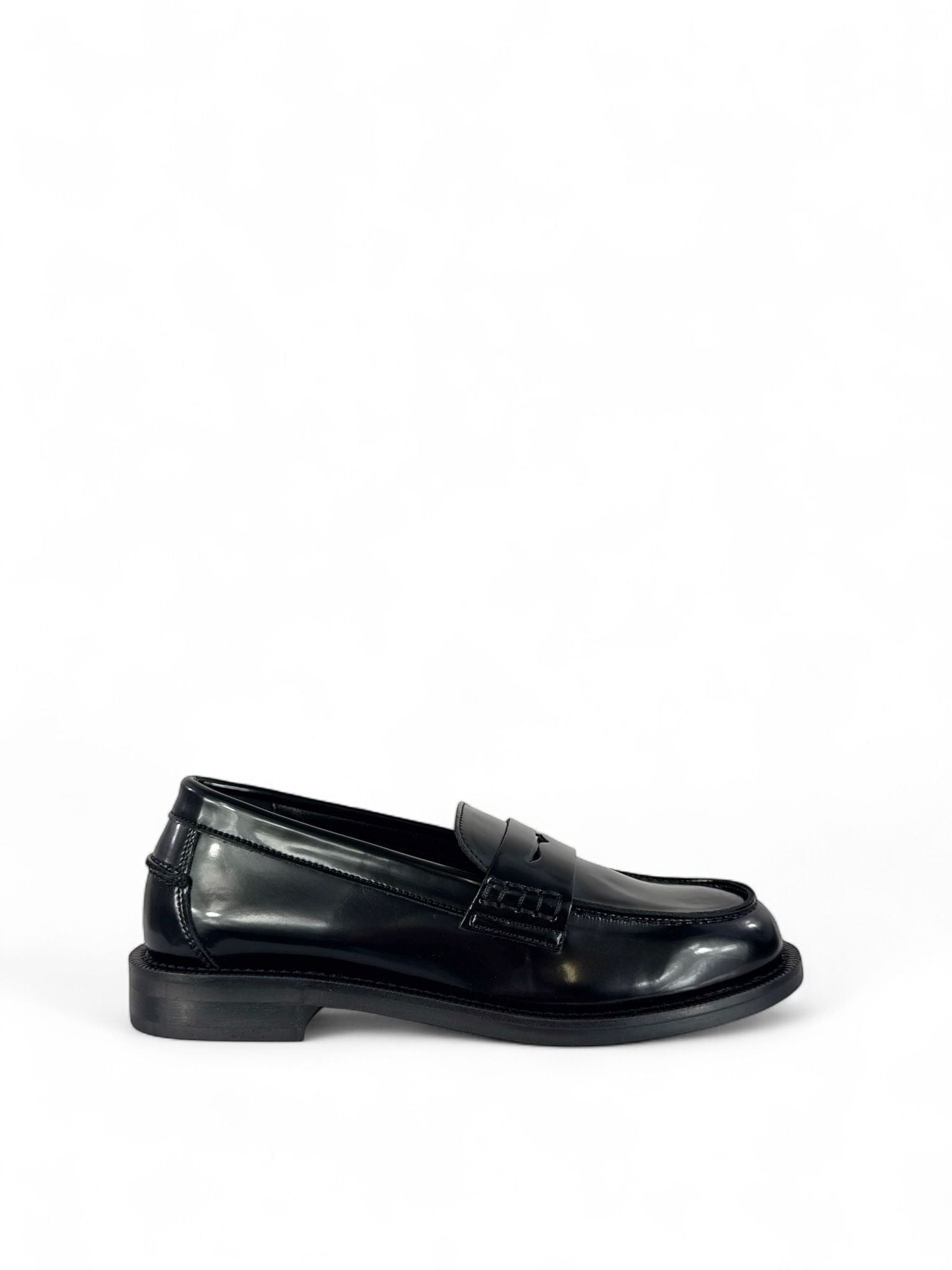 BOTTEGA LOTTI Mocassini  modello college in ecopelle nero