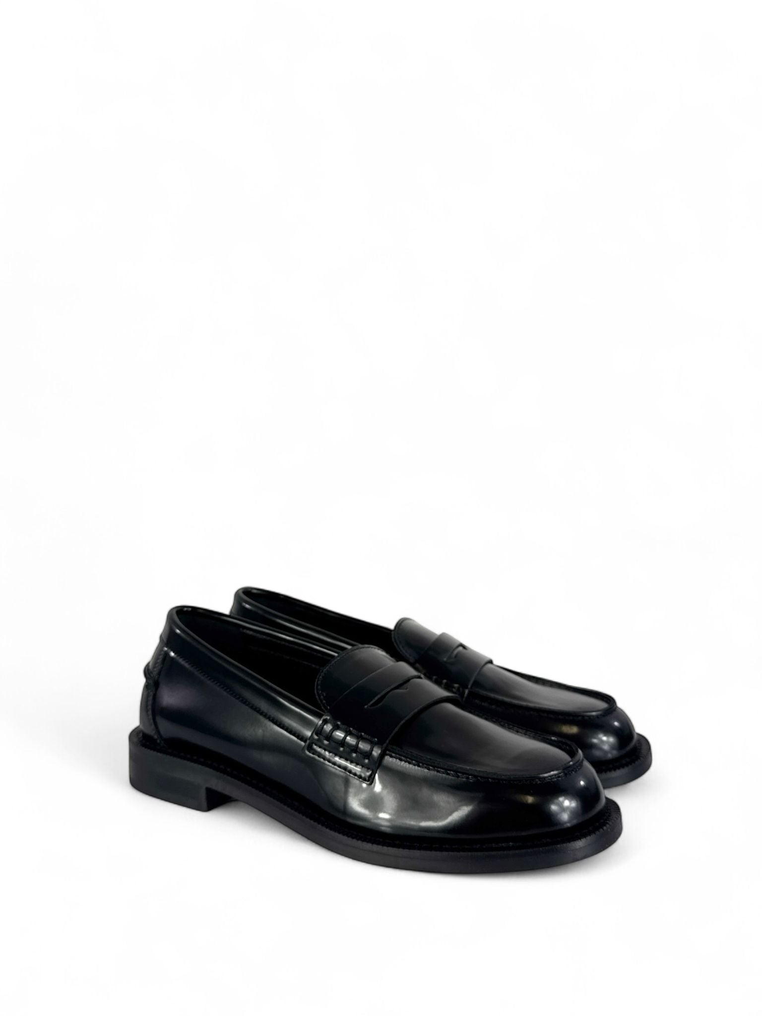 BOTTEGA LOTTI Mocassini  modello college in ecopelle nero