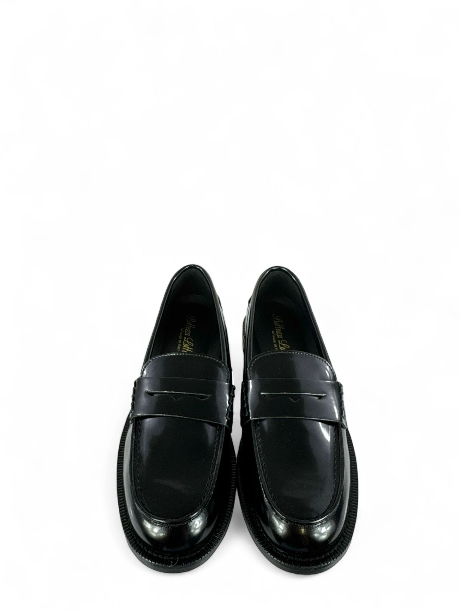 BOTTEGA LOTTI Mocassini  modello college in ecopelle nero