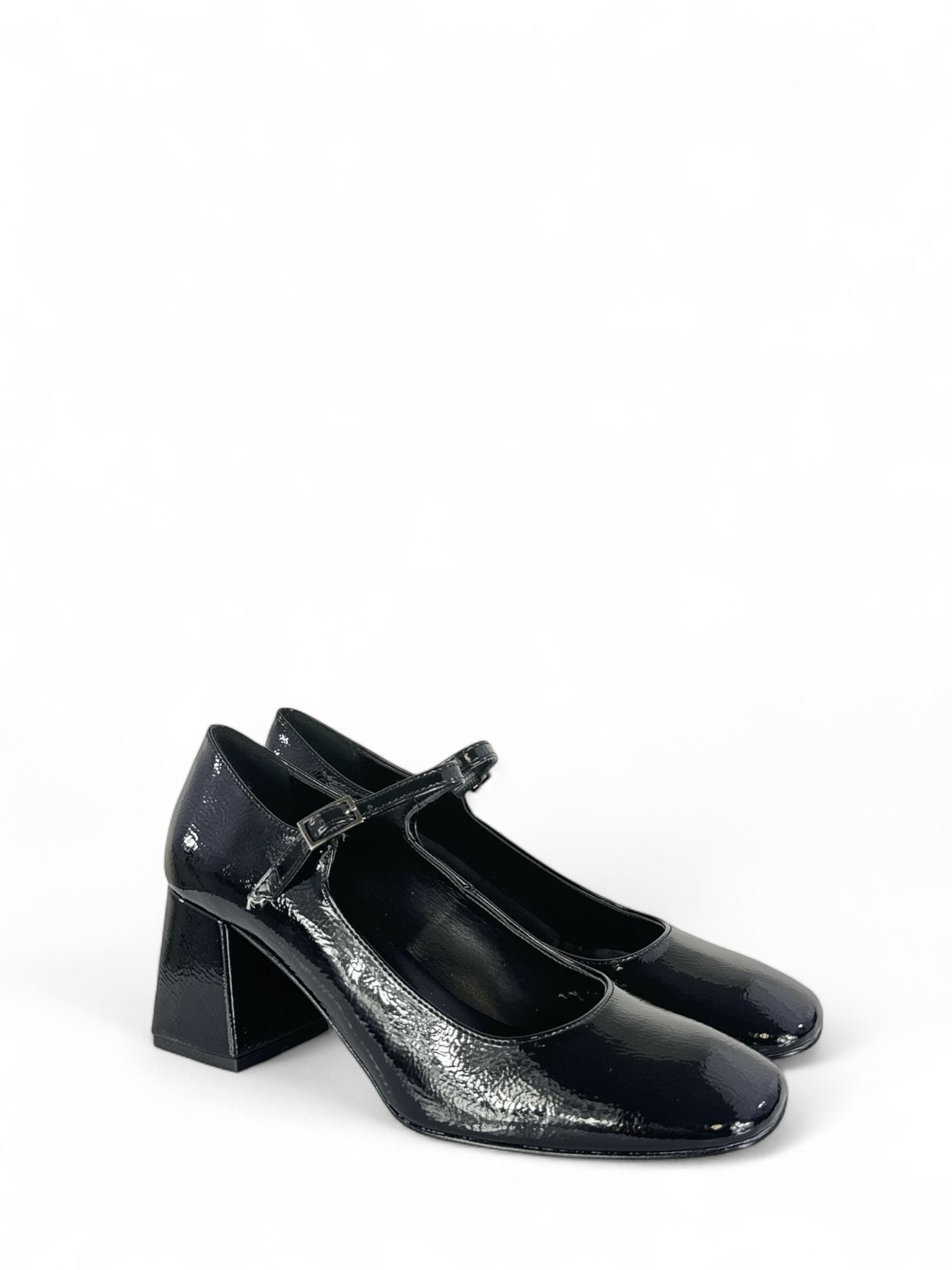 BOTTEGA LOTTI Scarpa modello mary jane in ecopelle 6cm nero