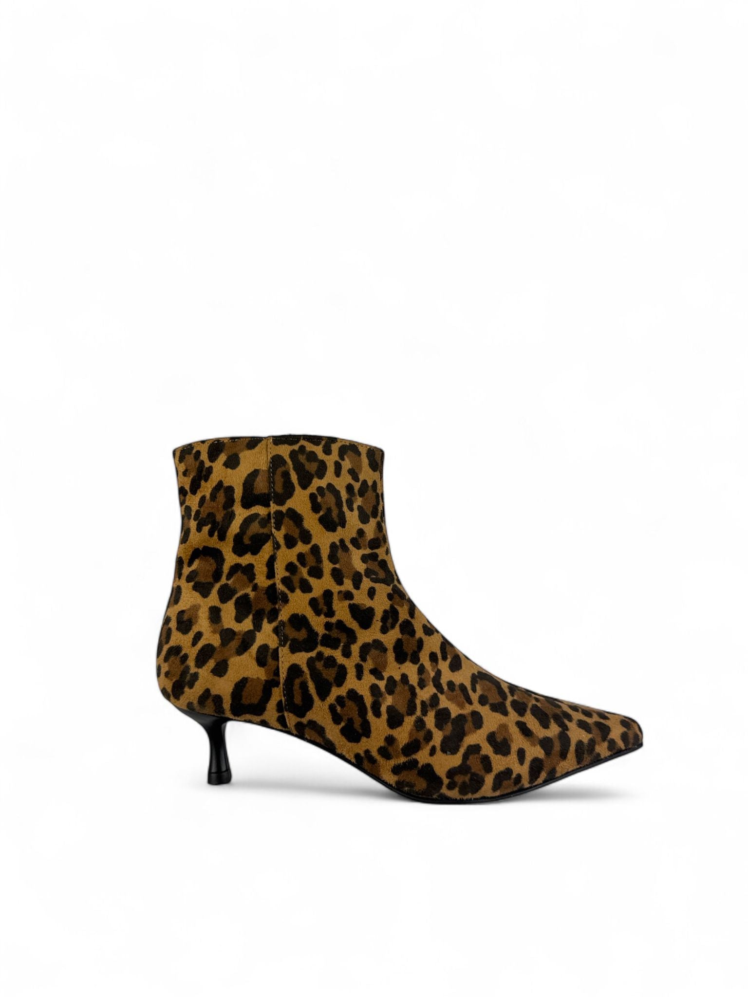 EXÈ Tronchetto donna in eco camoscio 4cm leopardo