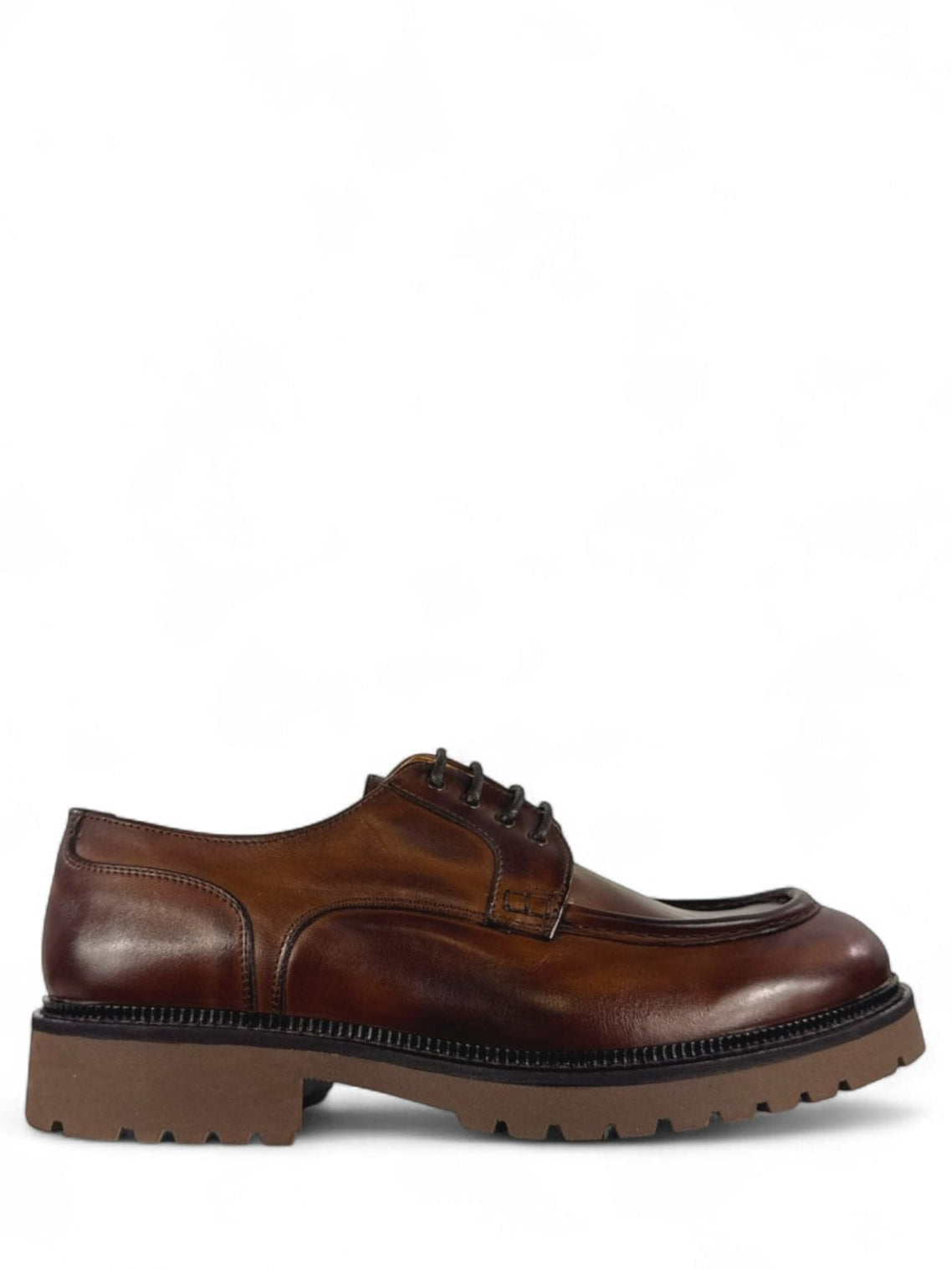 EXTON BARCA IN PELLE MOGANO