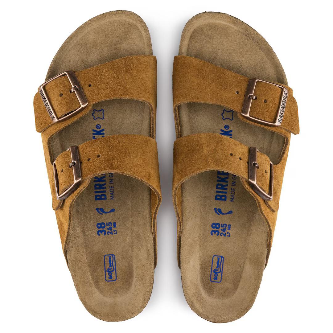 Birkenstock Ciabatta unisex pelle scamosciata mink