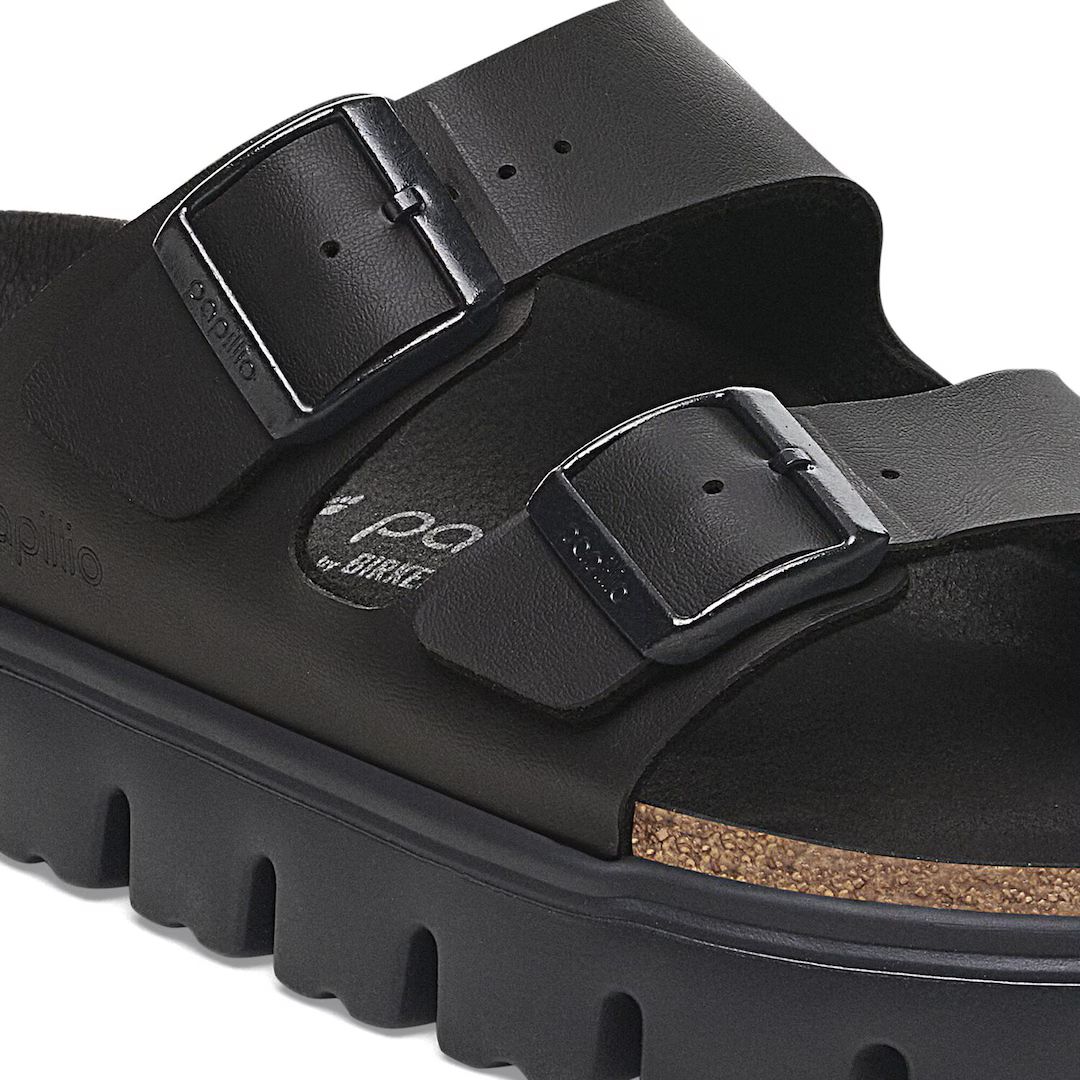 Birkenstock ciabatta donna pap chunky in birko flor nero