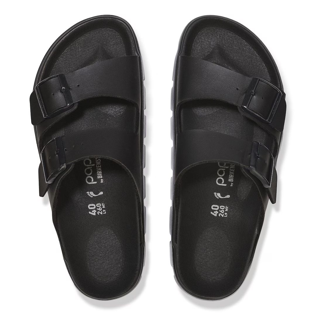 Birkenstock ciabatta donna pap chunky in birko flor nero