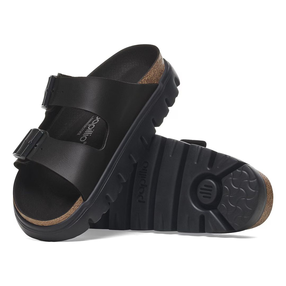 Birkenstock ciabatta donna pap chunky in birko flor nero