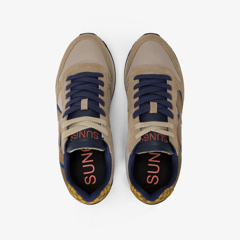 SUN68 Sneaker uomo in suede beige