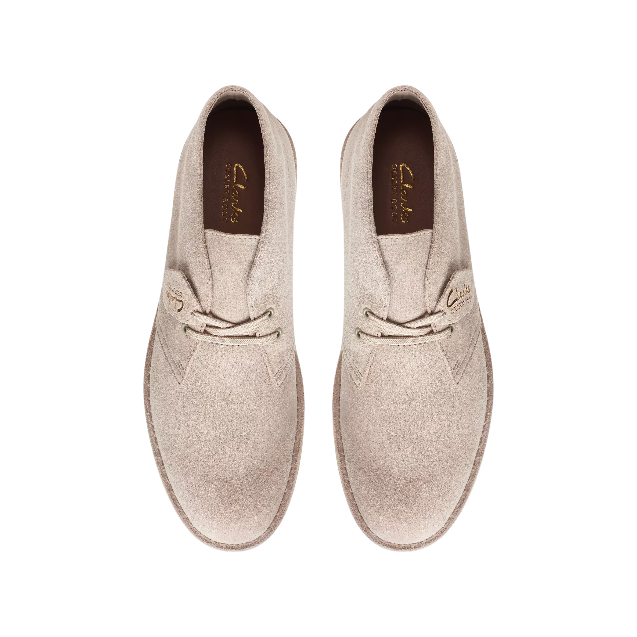 CLARKS stivaletto uomo pelle trattata camoscio sabbia