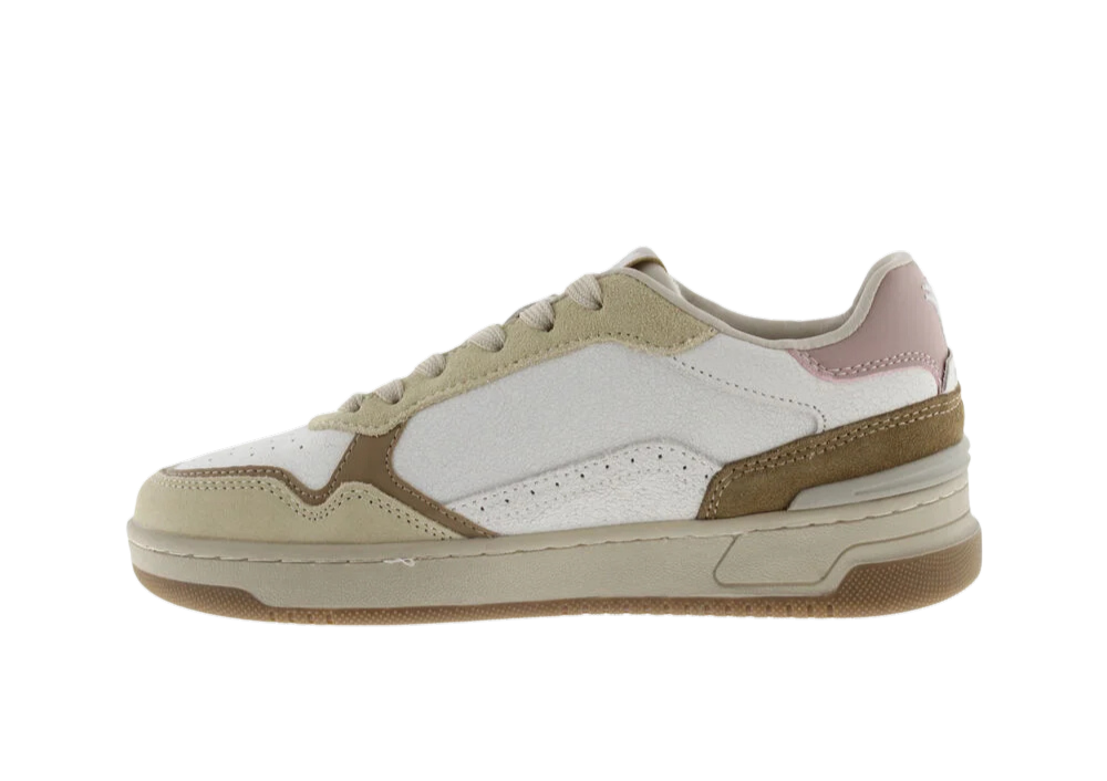 VICTORIA Sneakers donna in pelle con inserti in suede