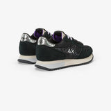 SUN68 sneaker donna in nylon e suede nero