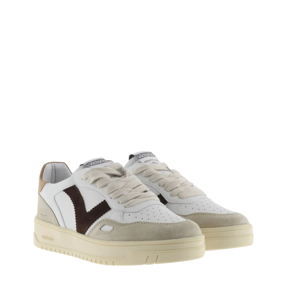 VICTORIA Sneaker uomo modello tennis materiali suede pelle e cuoio