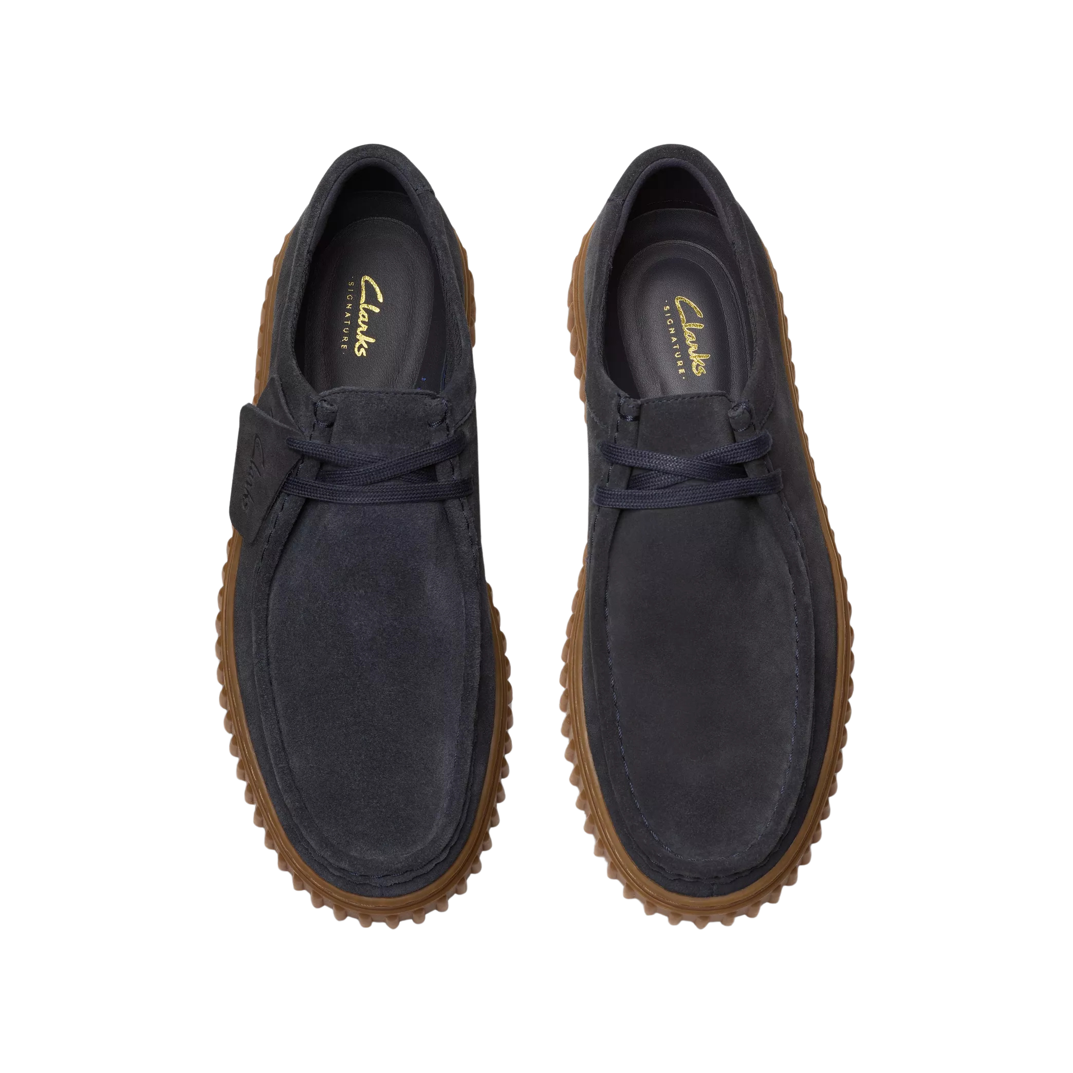 CLARKS Scarpa uomo modello ingegnere in suede blu navy