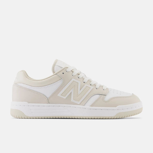 New Balance sneakers donna in pelle beige e bianco