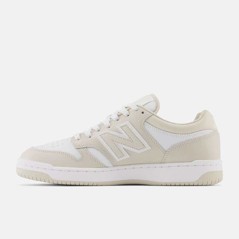 New Balance sneakers donna in pelle beige e bianco