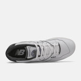 New Balance Sneakers unisex bianco e nero in pelle e mesh