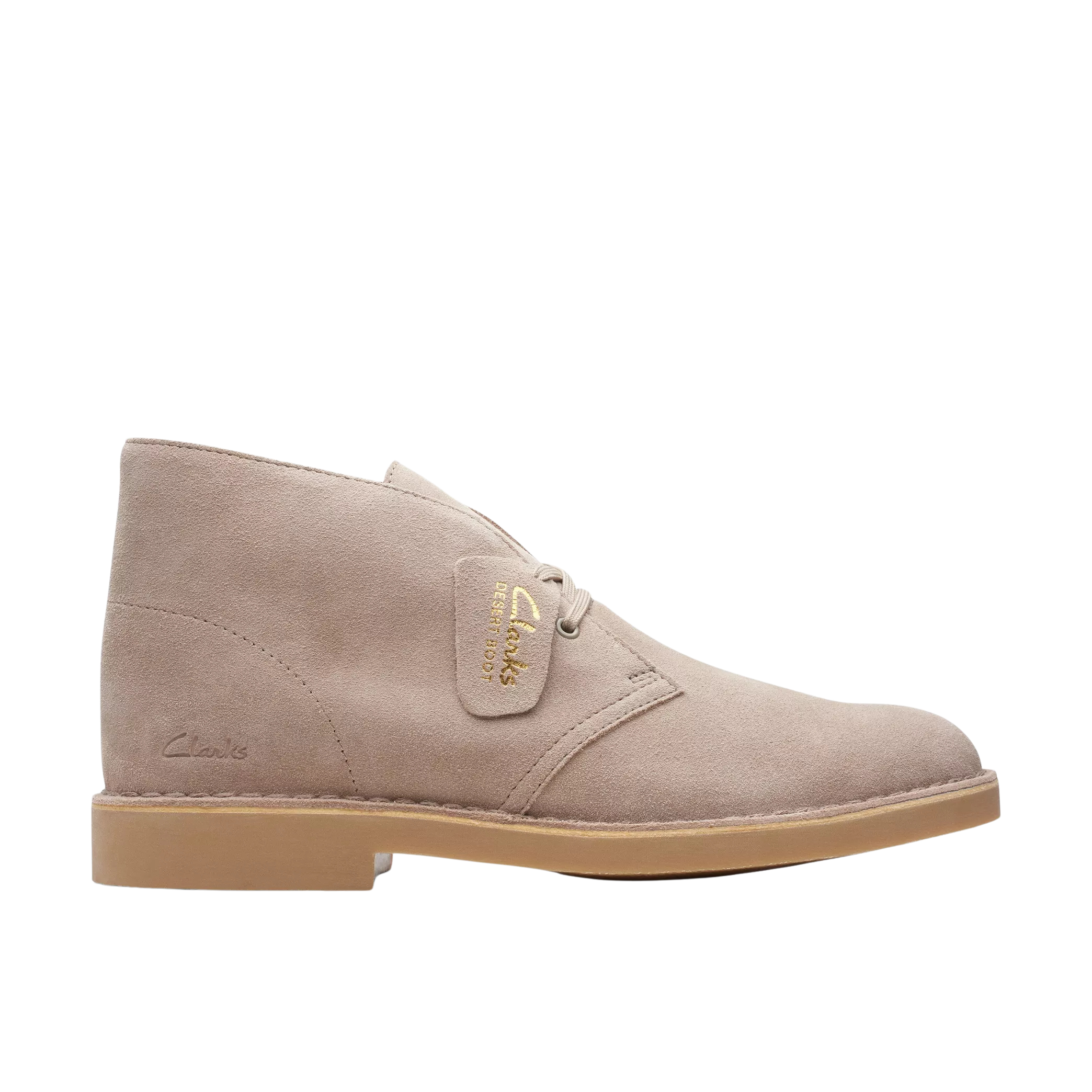 CLARKS stivaletto uomo pelle trattata camoscio sabbia