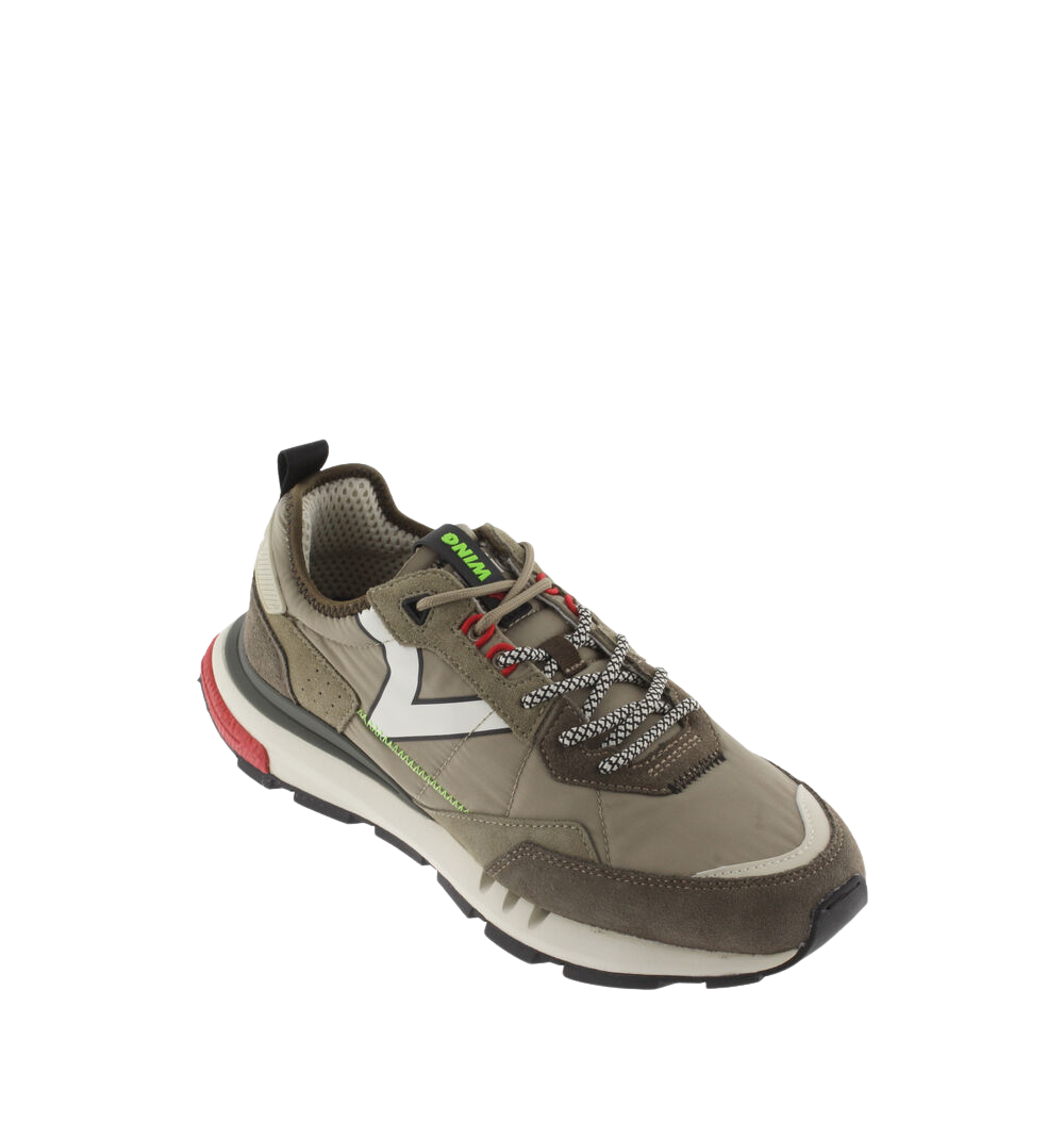 VICTORIA Sneaker uomo modello running kaki