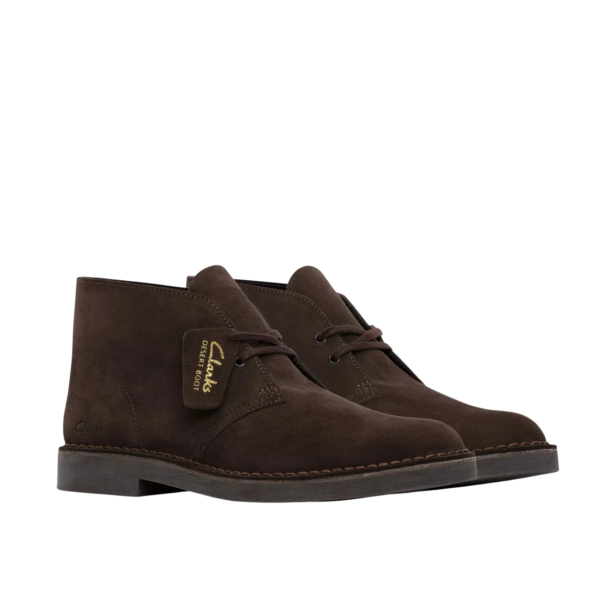 CLARKS stivaletti uomo Fodera pelle traspirante marrone scuro