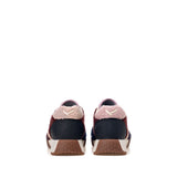 Kehnoo Sneaker donna in materiale floccato blu e bordeaux