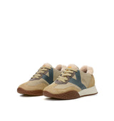 Kehnoo Sneaker donna in suede beige e sabbia