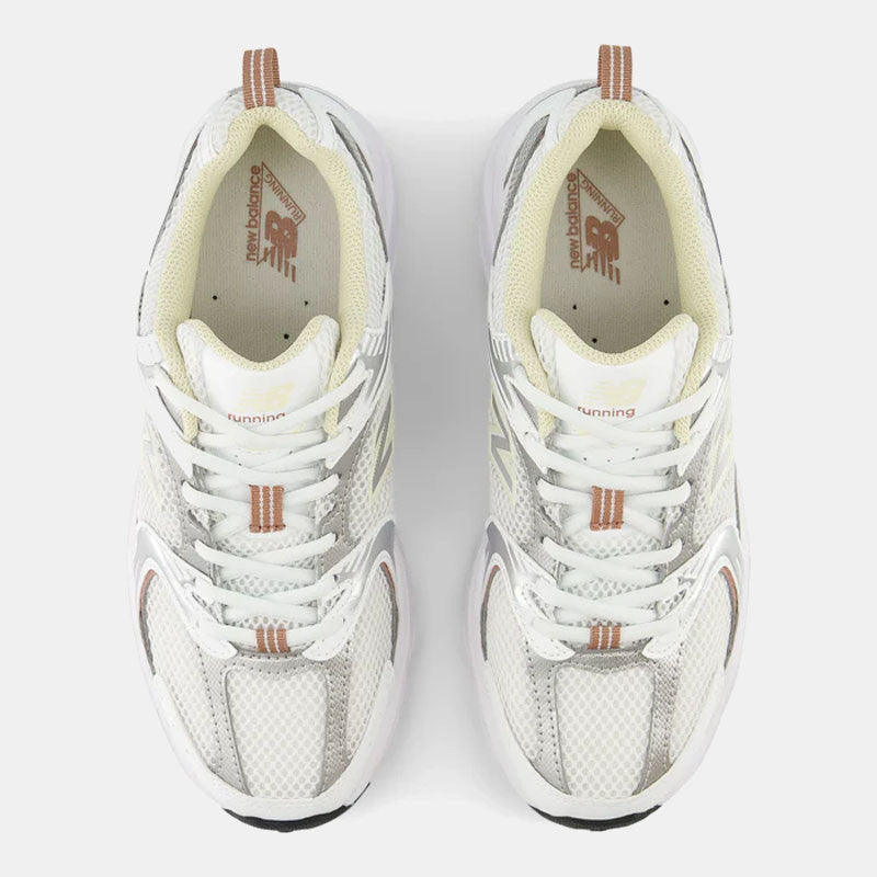 New Balance Sneakers unisex white silver cream blush