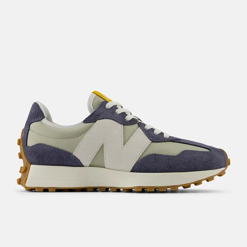 New Balance Sneakers uomo in suede avio e tela grigio artico