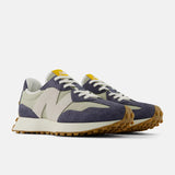 New Balance Sneakers uomo in suede avio e tela grigio artico